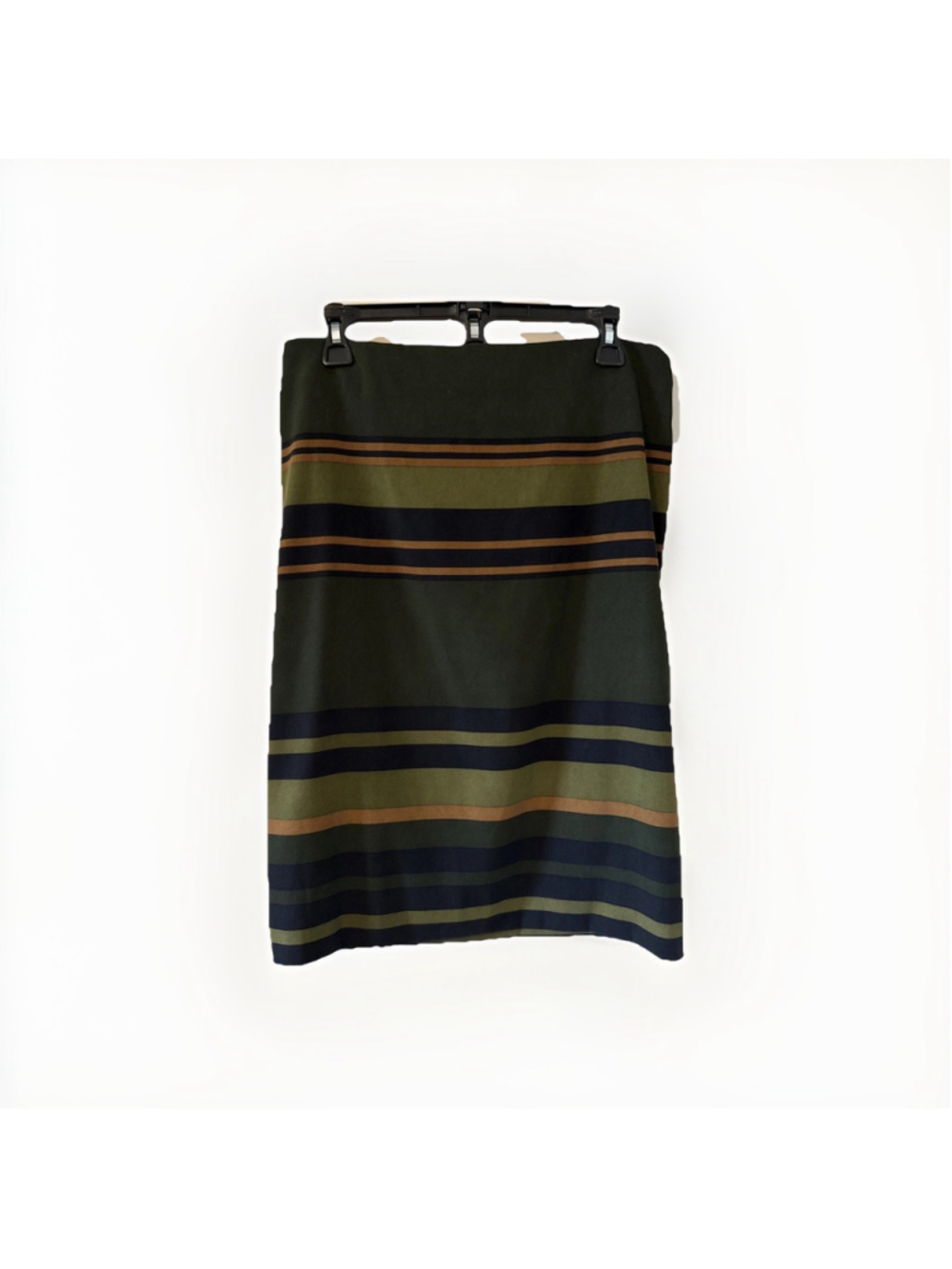 Premise Women’s Pencil Skirt Striped Sz 10, Soft Jewel Tones